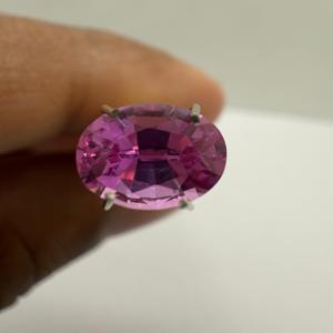 Zafiro Rosa calentado de la mejor calidad con el mejor color, piedra preciosa suelta facetada de corte ovalado, lista para comprar, fabricación de joyas de gemas - Product Image 5