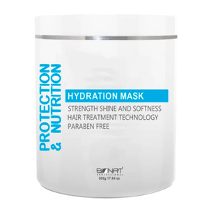 Masque capillaire hydratant à l'huile d'argan biologique et aux herbes, traitement hydratant sans parabène, 500 g, pour cheveux secs et abîmés - Product Image 2