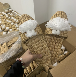 Pantuflas de Fibra de Jacinto de Agua para el Hogar, Hoteles y Áreas de Estadía, Calzado Artesanal Sostenible de Vietnam - Product Image 4