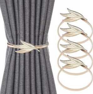 Half Moon Shape Popular Design Home Decor Simple Wings <b>Curtain</b> Tiebacks Metal Hook Gold <b>Curtain</b> <b>Tie</b> <b>Back</b> <b>For</b> Door Window Decor - Product Image 5