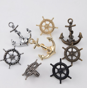 ลูกบิดตู้หางเสือเรือที่ดึงลิ้นชักสมอเรือด้ามจับสีดำ - Product Image 1