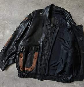 Nouvelles vestes en cuir PU vintage de haute qualité pour hommes, tendance, universitaires, personnalisées, populaires, pour l'extérieur - Product Image 2