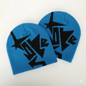 Gorros de Punto Hip Hop de Alta Calidad OEM para Hombre y Mujer, Gorro con Logotipo Personalizado, Patrón Jacquard, Cálido para la Temporada de Invierno, Secado Rápido - Product Image 1