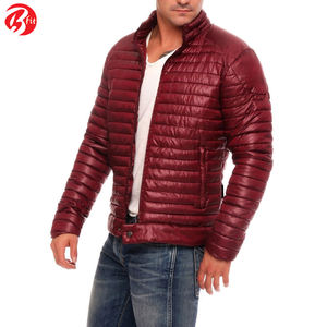 2023 ropa de hombre ropa y accesorios cuello alto hombres usan chaqueta acolchada moda nuevo diseño invierno Puffer Chaqueta brillante - Product Image 2