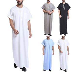Robe islamique pour hommes, Thobe Thawb tobe daffah, Juba, Jubah, Thobes Eid, mariage d'hiver d'été, dubaï, Styles arabes saoudiens - Product Image 1
