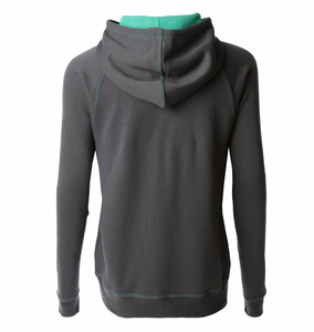 Nouvelle mode : Sweat à capuche décontracté pour femme, hiver, manches longues, coupe ample, couleur unie, imprimé sur le devant, en molleton 100 % coton écologique - Product Image 2