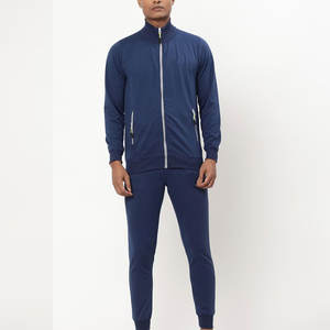 Logo personnalisé imprimé survêtements de sport pour hommes coupe confortable pull à manches longues couleur unie 100% coton ensemble de sports d'hiver - Product Image 2