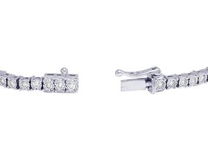 <b>Men's</b> Moissanite Tennis Bracelet in Gold Plated 925 <b>Silver</b> Handmade Luxury Jewelry - Product Image 4