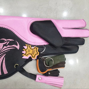 Fauconnerie de haute qualité personnaliser Double couche 30cm de Long dames gant cuir de vachette gants de fauconnerie - Product Image 1