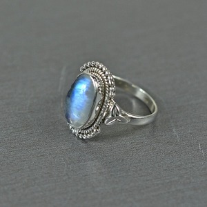 Moonstone Gemstone <b>Ring</b> Jewelry for Women <b>Silver</b> <b>Boho</b> Style Jewelry 925 Sterling <b>Silver</b> Trending Handmade <b>Ring</b> Gift for Her - Product Image 4