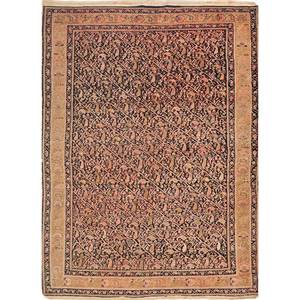 พรมขนสัตว์ถักมือสีน้ำเงิน Aalam รุ่น Paem-1263 ลายดอกไม้ ขนาดใหญ่ สำหรับตกแต่งห้องโถงและห้องนั่งเล่นวัยรุ่น - Product Image 1