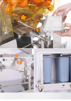 Machine à jus automatique en acier inoxydable de qualité industrielle KitchenMax, machine à jus électrique