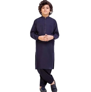 Traje Shalwar Kameez Transpirable para Hombre, Color Sólido, Alta Calidad, Marca Original, Conjunto de 2 Piezas, Shalwar Kameez Liso para Hombre - Product Image 3