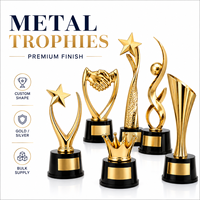 Trophée sportif étoile en cristal K9 personnalisé, vendu directement par le fabricant, avec impression UV et gravure laser, design moderne