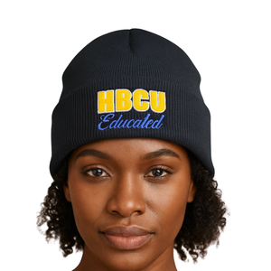 Chapeau beanie SGRho pour femmes noires éduquées aux universités HBCU, casquette en acrylique Sigma Gamma Rho, broderie en chenille, sororité grecque Divine Nine, couvre-chef - Product Image 1