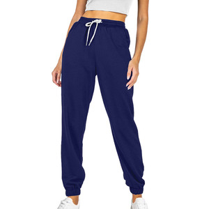 Pantalon de jogging en coton avec impression de logo personnalisé pour femmes pantalon de survêtement de musculation pantalon de course pantalon respirant en gros - Product Image 5