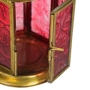 Lanterne à bougie en métal de qualité supérieure, classique, élégante, colorée, design indien, logo personnalisé, nouvelle décoration pour la Saint-Valentin - Product Image 3