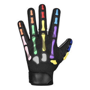 Gants de football américain 7v7 en silicone personnalisés avec grip en silicone adhésif pour l'entraînement et les performances en match - Product Image 2