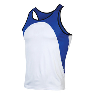 Best Quality 100% Polyester Men's Panelled Boxing Sleeveless Jersey with <b>Elastic</b> <b>Waistband</b> Martial Arts Wear Shorts Set on Sale - Product Image 2