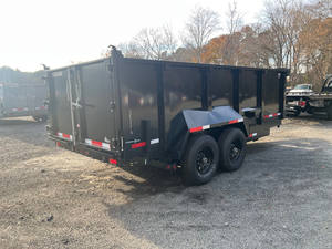 Remorque à benne basculante Tuff Dump 16' à côtés hauts, noire - Product Image 6