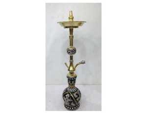 Cachimba Egipcia Única Farida, Hecha a Mano en Latón con Auténtica Madreperla y Elegante Acabado Lacado - Product Image 5