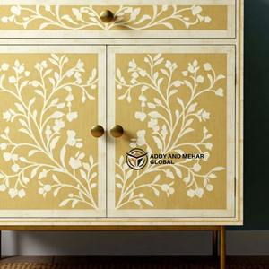 High Quality Bone Inlay Floral <b>Cabinet</b> Handmade Decorative <b>Wooden</b> Sideboard for Modern Home Interiors for Bulk Quantity - Product Image 4