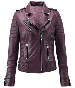 2025 Women's Fashionable Breathable <b>Leather</b> <b>Jacket</b> Top Latest Design Custom-Made Logo Style Hot Sale OEM Product Nylon Lining - Product Image 1