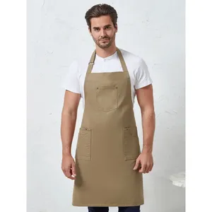 Custom Cotton Chino Bib <b>Apron</b> for Merchandising - Product Image 1