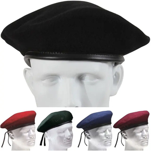OEM prix de gros laine bérets chapeaux pour hommes classique et Vintage vert tactique béret casquettes/prix d'usine élégant chapeaux hommes 2025 - Product Image 2