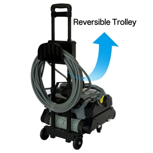 Robot de nettoyage de <span class=keywords><strong>piscine</strong></span> filaire de <span class=keywords><strong>niveau</strong></span> professionnel avec chariot de transfert robuste et écran filtrant - Product Image 6