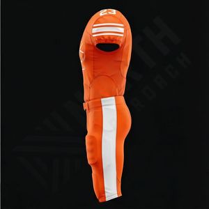 Uniforme de football américain personnalisable en vrac, design de couleur personnalisé, coton et polyester respirant, imprimé, prix compétitif, vêtements d'équipe - Product Image 3