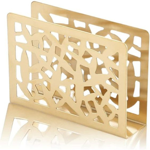 Servilletero de Metal dorado, servilletero de mesa atractivo, servilletero de la mejor calidad para Hotel, restaurante, vajilla, soporte de pañuelos - Product Image 6