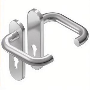 Cabinet Organizers Rondo H1.0 Stainless Steel Square Lever Handle Escutcheon Set - Product Image 3