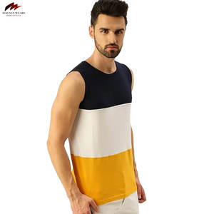 Camisetas sin Mangas Transpirables de Algodón 100% para Hombre, Tallas Grandes, Estilo Casual, Diseño OEM, Ropa Deportiva de Punto, Más Vendidas - Product Image 3