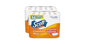 Papel Higiénico Scott ComfortPlus de 2 Capas, 36 Mega Rollos, 310 Hojas por Rollo, Seguro para Fosas Sépticas, Mejor Legibilidad para Motores de Búsqueda - Product Image 6