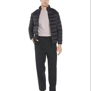 Chaqueta Bomber de Invierno Gruesa, Cortavientos, Azul, de Nailon, con Impresión Personalizada, Logotipo Bordado, Impermeable, con Cremallera, Color Personalizado para Hombre - Product Image 1