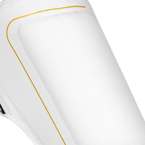 Espinillera especial de microfibra Shin Pad Kicking Boxing Logotipo personalizado barato Muay Thai espinilleras blanco - Product Image 4