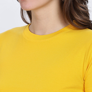 Camiseta Corta de Cuello Redondo de Algodón 100% Ecológica de Alta Calidad para Mujer, Talla Grande, Secado Rápido, Verano, Fabricada en Pakistán - Product Image 5