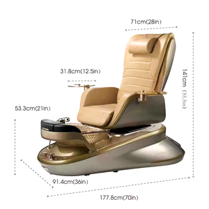 เก้าอี้ทำเล็บเท้าสำหรับร้านทำเล็บเท้าแบบปรับแต่งได้หรูหรา - Product Image 4