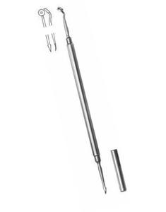 Extracteur de comédons manuel en acier inoxydable de haute qualité 16 cm certifié CE Instruments de dermatologie professionnels personnalisés - Product Image 6