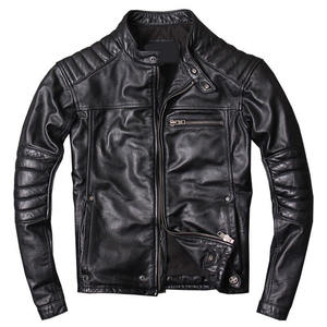 Veste en cuir noir de haute qualité 2026, col montant, style streetwear, veste d'hiver pour homme - Product Image 5