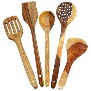 Cuchara de bambú de madera Natural de alta calidad, cocina, especias, té, miel, café, herramientas, cuchara de sopa, juego de cuchara de bambú de ARTISAN AURA - Product Image 5