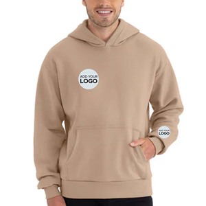 Sweat-shirt à capuche surdimensionné en coton épais style streetwear - Product Image 3