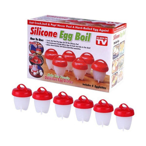 Moldes de Silicona Ecológicos para Huevos, Juego de Herramientas Multifuncionales para Huevos, Incluye Cocedor de Huevos, Rompehuevos, Anillo para Huevos, Taza para Huevos y Batidor - Product Image 3