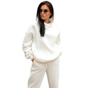 Ropa de calle con logotipo personalizado, sudadera de mujer, pulóver, sudaderas con capucha de gimnasio, Sudadera corta para mujer, conjunto de Top corto informal con capucha para mujer - Product Image 4