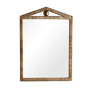 Luxury Home Decor Centerpieces <b>Antique</b> <b>Mirror</b> Frame Straw Decorative <b>Wall</b> <b>Mirror</b> Gold Color Finished for Bathroom Living Room - Product Image 6