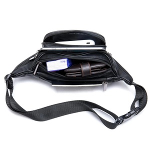 Genuine Leather Fanny Pack Crossbody Multi-<b>Pouches</b> <b>Belt</b> Bag Travel Waist Purse - Product Image 4