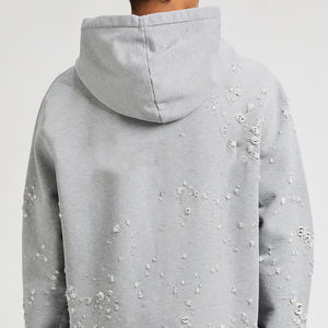 Sweat-shirts d'hiver personnalisés 2026 pour hommes, épais et délavés, 100 % coton, imperméables, respirants, design unique, style streetwear, vente en gros - Product Image 4