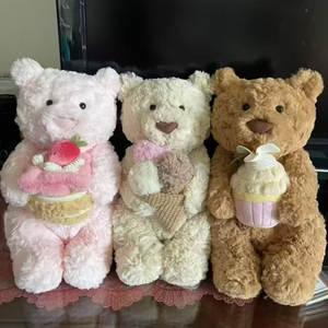 ตุ๊กตาหมีขนฟูเหมือนจริง ซีรีส์สัตว์น้อย พร้อมส่ง รับผลิตตามแบบ ODM ปรับแต่งได้ ผ่านกระบวนการซัก ลดความเครียด - Product Image 1