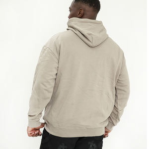 เสื้อฮู้ดผ้าฟลีซผ้าฝ้ายสำหรับผู้ชาย ปรับแต่งได้ สีพื้น สีขาว สีดำ สวมใส่สบาย เหมาะสำหรับฤดูหนาว มีหลายขนาดและหลายสี - Product Image 2